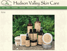Tablet Screenshot of hudsonvalleyskincare.com